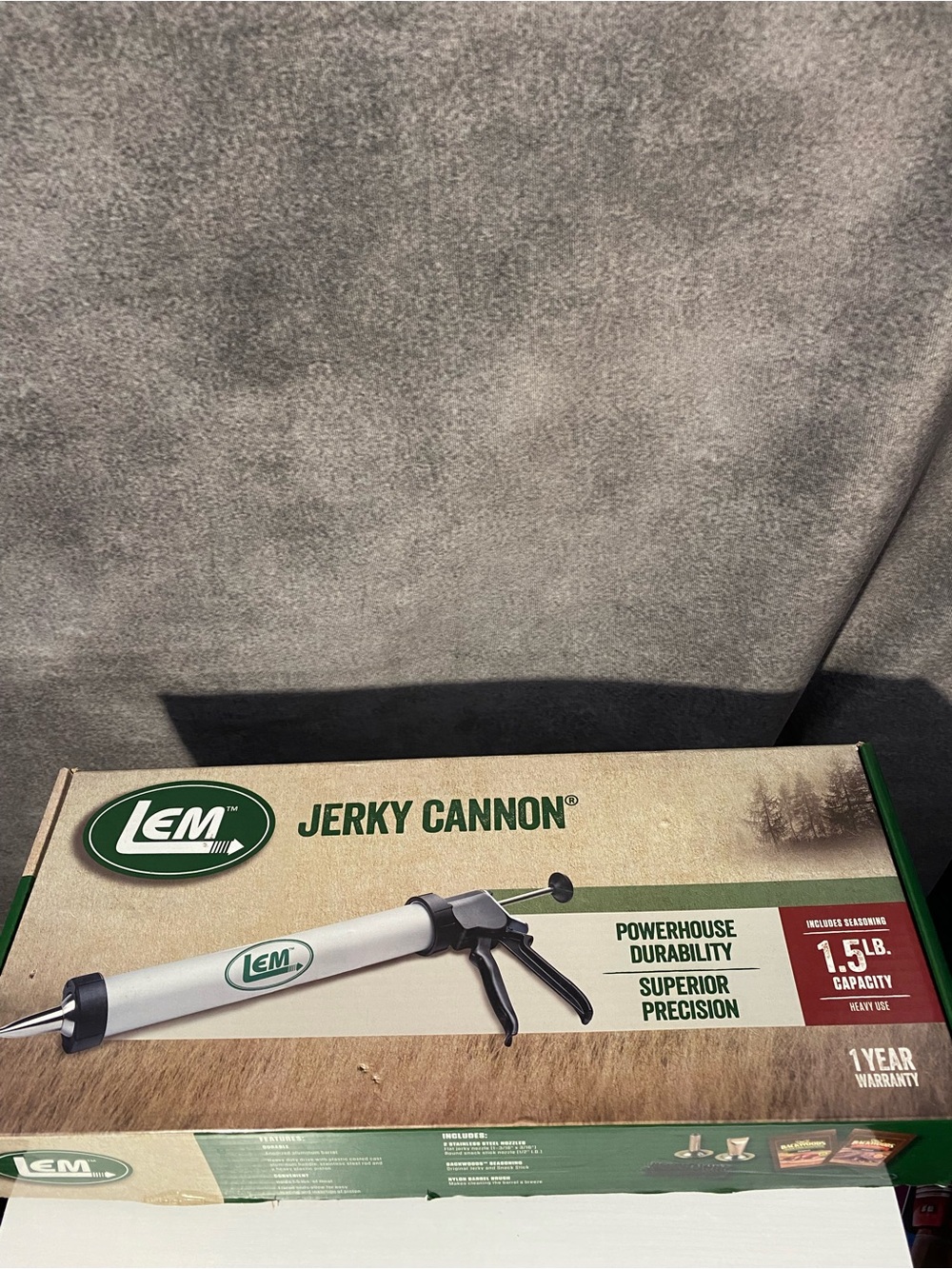 LEM The Original Jerky Cannon Model 468 Meat Gun 1.5 lb Capacity Complete
